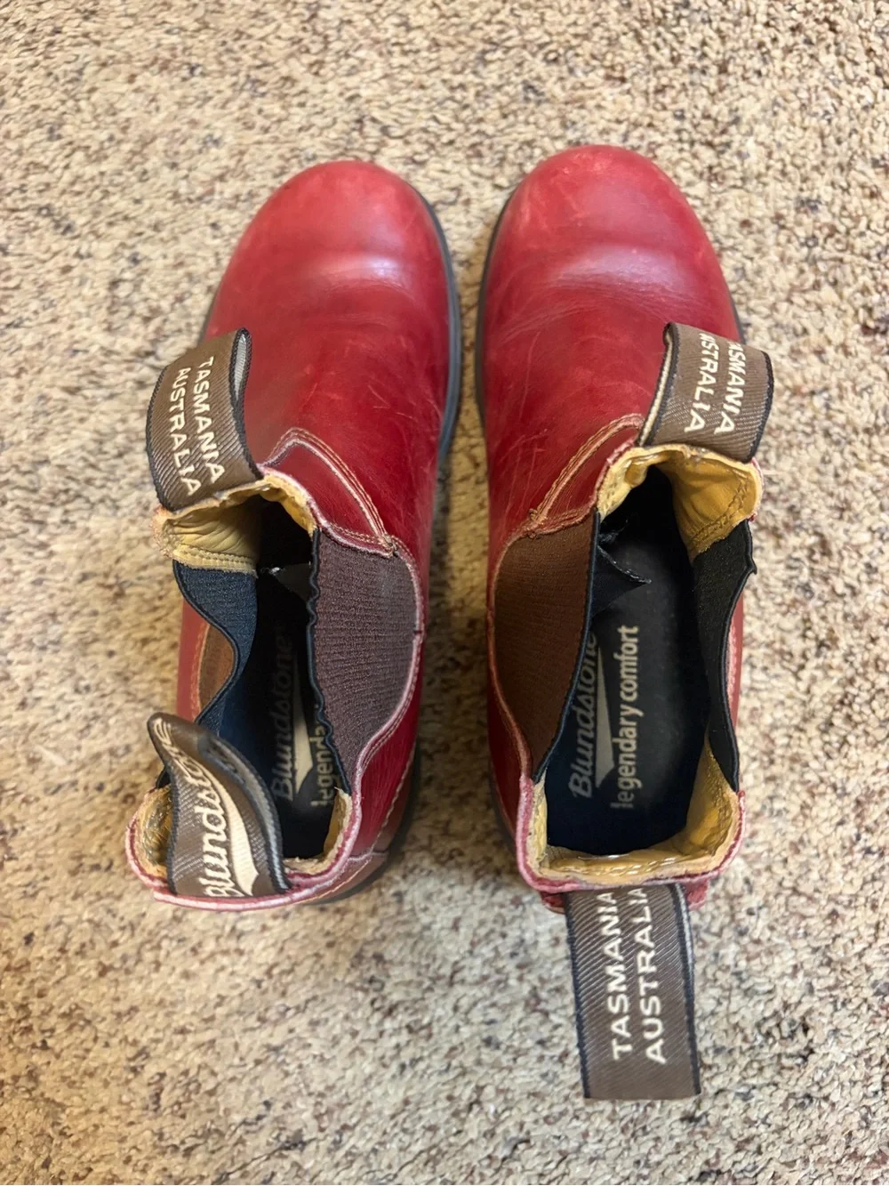 Blundstone red leather Chelsea boots 4au 7us - Picture 4 of 9